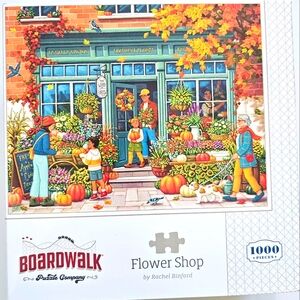 Boardwalk Puzzles Flower Shop, 1000 Piece Jigsaw Puzzle for Adults, Made in USA